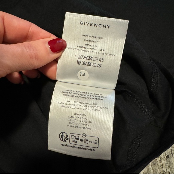 NWT GIVENCHY Reverse oversized t-shirt cotton black $550 - Picture 11 of 16